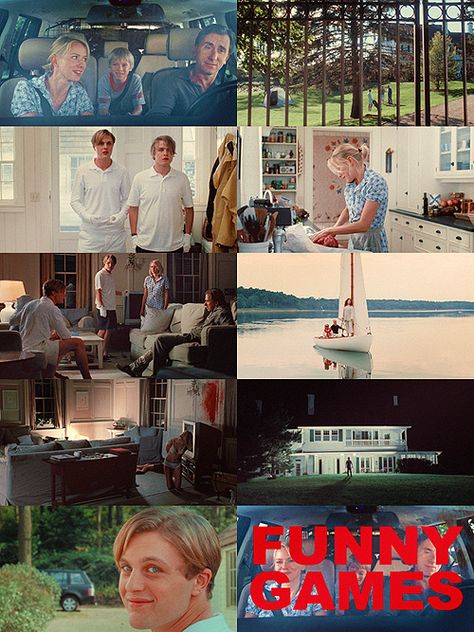 Funny Games - Michael Haneke Funny Games Movie, Funny Games 2007, Funny Games 1997, 21st Birthday Games, Michael Haneke, Robert Bresson, Teen Sleepover, Film Frame, Drinking Games For Parties