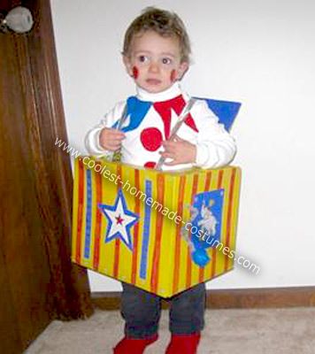 Homemade Jack in the Box Halloween Costume: My son is named Jack and he recently turned 2.  He has a toy Jack-in-the-box that he really likes and I thought it'd be cute if that's what he was for Cotton Candy Costume Diy, Ice Cream Cone Costume, Homemade Costume Ideas, Ice Cream Costume, Dipped Ice Cream Cones, Boxing Halloween Costume, Art Costumes, Halloween Costume Inspiration, Candy Costumes