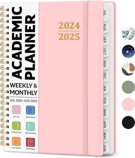 Amazon.com : Planner 2024-2025, Academic Planner JUL 2024-JUN 2025, Weekly and Monthly Calendar Planner Book, Hardcover Teacher Planner 2024-2025 with Tabs, A5 (6.4" x 8.5") - Green : Office Products Planner Amazon, Monthly Calendar Planner, 2025 Planner, Green Office, Pocket Notes, Calendar Planner, Cute Planner, Academic Planner, Teacher Planner