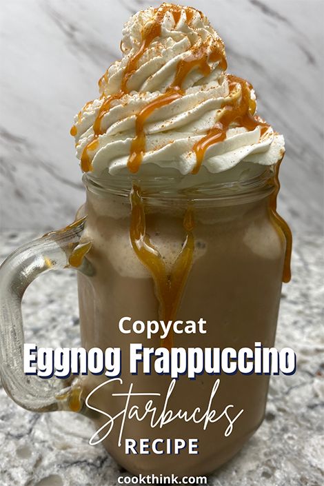 Starbucks Drinks Frappuccino Christmas, Starbucks Eggnog Latte Recipe, Eggnog Coffee Recipe, Eggnog Frappuccino, Starbucks Desserts, Eggnog Latte Recipe, Peppermint Mocha Frappuccino, Mocha Frappe Recipe, Starbucks Frappuccino Recipe