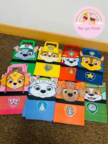 Bolsitas Golosineras De Paw Patrol. Patrulla Canina. X10u | MercadoLibre Patrol Party, Paw Patrol Birthday Party, Aesthetic Clinic, Paw Patrol Party, Paw Patrol Birthday, Paw Patrol, 3rd Birthday, Toy Chest, 1st Birthday