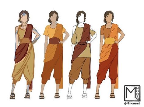 Atla Clothing Design, Atla Airbender Clothes, Air Bender Clothes, Avatar The Last Airbender Fashion, Avatar The Last Airbender Characters Oc, Airbender Inspired Outfits, Air Nation Clothes, Atla Inspired Outfits, Airbender Outfit