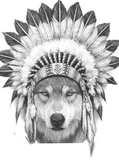 Body Templates, Indian Tattoo Design, Shin Tattoo, Native American Wolf, Body Template, Indian Theme, Cool Arm Tattoos, Indian Tattoo, Feather Tattoo