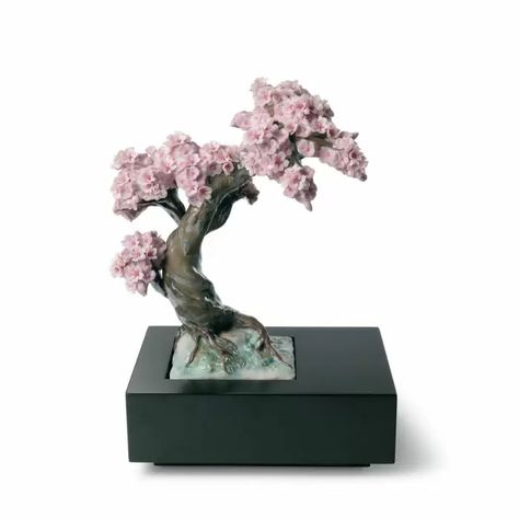 Japanese Culture | Lladró Official Lladro Porcelain, Lladro Figurines, Pastel Palette, Tree Sculpture, Tree Silhouette, Blossom Trees, Bonsai Tree, Flower Beauty, Porcelain Figurines