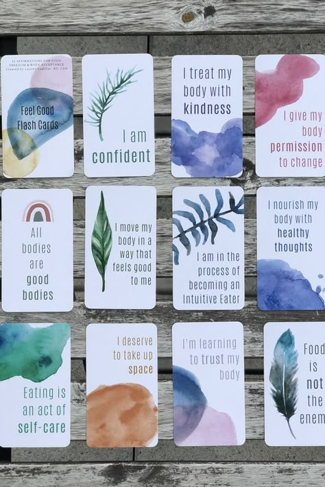 Feel Good Cards to Heal Your Relationship #AffirmationCards #PositiveVibes #SelfLove #DailyAffirmations Self Care Cards Diy, Flash Card Design Ideas, Diy Positive Affirmation Cards, Affirmation Cards Diy, Watercolor Affirmation Cards, How To Make Flash Cards, Supportive Cards, Diy Affirmation Cards, Mantra Cards