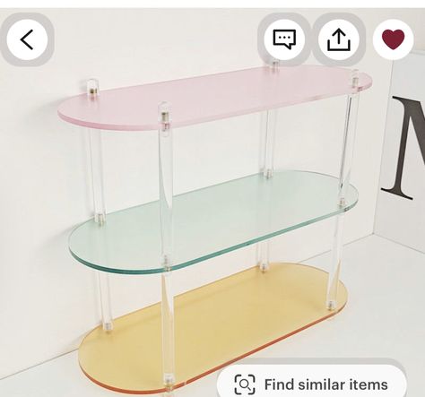 Pastel Interior Design, Pastel Interior, Office Organizer, Acrylic Storage, Interior Room, Storage Stand, Acrylic Table, Room Makeover Inspiration, Home Office Organization