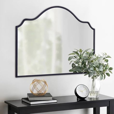 Amazon.com: Chende Gold Arched Mirror, Large Wall Mirror for Fireplace Decor with Wooden Frame, 40'' x 28'' Elegant Decorative Mirror for Living Room, Dining Room, Entryway : Home & Kitchen Mirror For Fireplace, Gold Arched Mirror, Dining Room Mirror Wall, Unique Wall Mirror, Gold Arch Mirror, Black Arch Mirror, Wall Mirror Decor, Scalloped Mirror, Mirror For Living Room