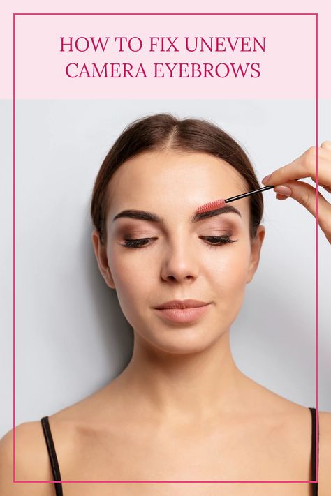 Discover the secrets to even-looking eyebrows in photos. Learn why your brows look lopsided on camera with these easy tips. Uneven Eyebrows, Facial Nerve, Thick Brows, Brow Color, High Cheekbones, Natural Brows, Eyebrow Brush, Beauty Games, Cosmetic Procedures