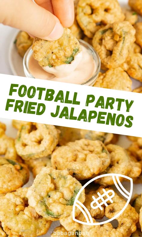 Fried jalapenos. Jalapeno Appetizer, Football Party Snacks, Jalapeno Bites, Party Snack Table, Fried Jalapenos, Deep Fried Appetizers, Bite Size Food, Deep Fried Food, Delicious Appetizer Recipes