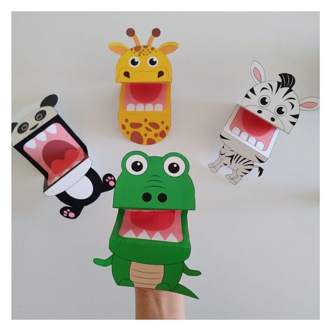 Crafters' Delight: Handmade Creations for Every Passion Panda Games For Kids, Hand Puppets Diy Paper, Box Puppet, Paper Games For Kids, Types Of Puppets, Animal Hand Puppets, Craft Projects For Adults, Puppets For Kids, Paper Puppets