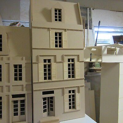 French Doll House, Doll House Kit, Large Dolls House, French Town, Town House, Toy Rooms, Room Box, Miniature Model, French House