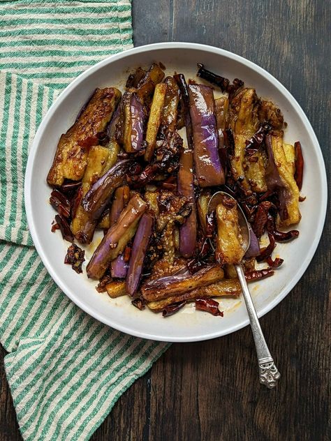 Yuxiang Eggplant 13 Yuxiang Eggplant, Vegan Chinese Eggplant Recipes, Eggplant Chinese Recipe, Spicy Eggplant Recipe Thai, Eggplant Chinese Style, Chinese Eggplant Recipes, Eggplant Side Dishes, Sichuan Eggplant, Ways To Cook Eggplant