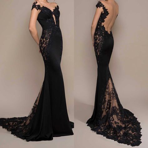 Black Lace Wedding Dress Sleeveless, Black Backless Wedding Dress, Black Fitted Wedding Dress, Mermaid Black Wedding Dress, Black Wedding Dress Fitted, Black Wedding Dress Tight Fitting, Black Wedding Dresses Mermaid, Sleek Black Wedding Dress, Black Wedding Dress Elegant