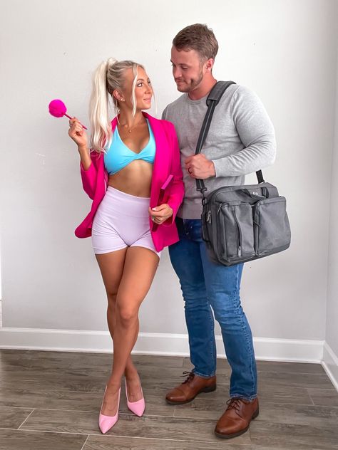 Legally Blonde Halloween, Blonde Halloween, Halloween Couple Costume, Halloween Couple, Couple Costume, Top Fashion Bloggers, Family Fitness, Elle Woods, Legally Blonde