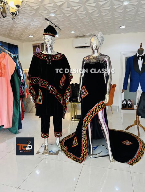 If you must represent the culture, then check out Tc design classic. A modern cut of toghu to bring out the glamour in our couple Luxury Shantoon Traditional Dress, Black And Gold Zulu Traditional Attire, Xhosa Couple Outfits, Oromo Cultural Clothes, East Timor Traditional Clothing, African Wedding, African Clothing, Traditional Outfits, Bring It On