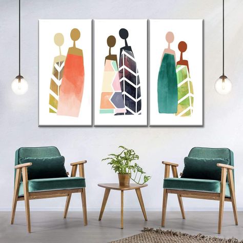 Room Wall Aesthetic, Tattoo Wall Art, Wall Decor Aesthetic, Deco Wallpaper, African Wall Art, Art Deco Wallpaper, Fashion Wall Art, Watercolor Wall Art, Canvas Art Wall Decor