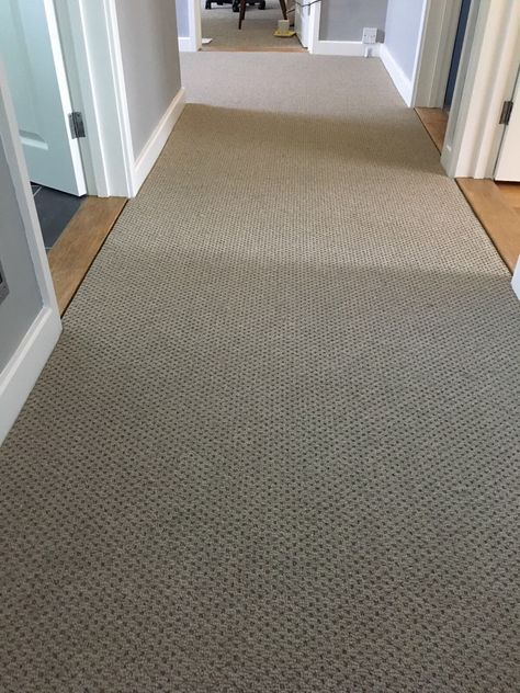 A hard wearing #loop pile #carpet is perfect for high traffic areas & with entrance matting too, this bungalow is ready for people! Entrance Carpet, Wood Hallway Carpet Bedroom, Loop Carpet Bedroom, High Traffic Carpet Ideas, Wool Loop Carpet Bedroom, Loop Pile Carpet, Mohawk Smart Strand Carpet, Anderson Tuftex Carpet, Hard Wearing Carpet