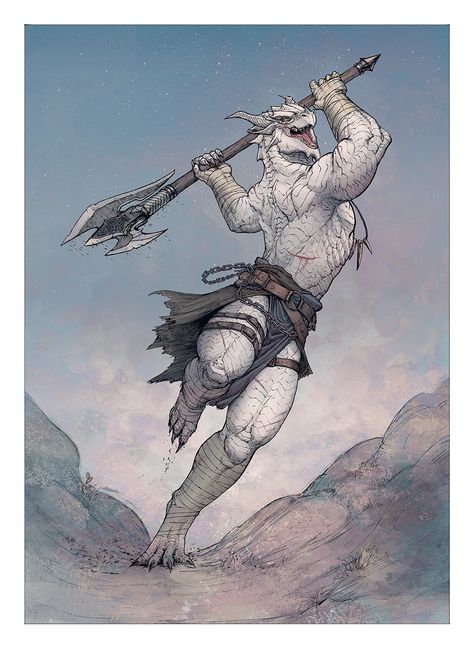 Barbarian Dnd, Dnd Dragonborn, Dungeons And Dragons Races, Dragon Born, Dungeons And Dragons Classes, Fantasy Races, Dungeons And Dragons Characters, Dnd Art, Dragon Artwork