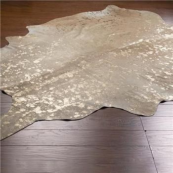 Cowhide Rug Bedroom, Gold Cowhide Rug, 9x12 Rugs, Townhome Decorating, Faux Cowhide Rug, Metallic Cowhide Rug, Faux Cowhide, Guest Bedroom Decor, Boutique Decor