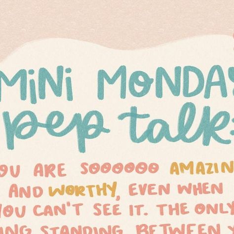 elizabeth 💛 on Instagram Monday Pep Talk, Staff Morale, Pep Talk, Mental Health Support, September 19, Pep Talks, Mental Health Matters, Monday Morning, Mental Health Awareness