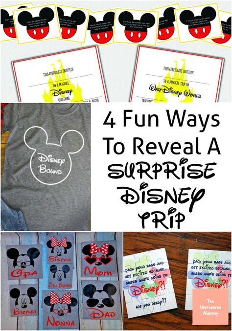 Surprise We’re Going To Disney World, Disney Birthday Surprise Ideas, Tell Kids About Disney Trip, How To Tell Your Kids About Disney Trip, Disney World Reveal, Disneyland Announcement, Surprise Disney Trip Reveal, Surprise Disney Trip, Disney Trip Reveal