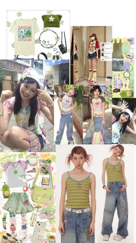 Retro Aesthetic Outfit, 2000s Japanese Fashion, Silly Clothes, Fashion Top Outfits, Retro Fits, Future Outfit, Mood Board Fashion, J Fashion, Closet Fashion