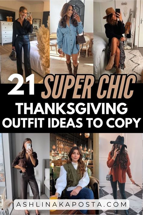 21+ Super Chic Thanksgiving Outfit Ideas that you will want to copy for Thanksgiving 2024 — ASHLINA KAPOSTA Thanksgiving Outfit For Work, Midsize Thanksgiving Outfit Ideas, Women’s Thanksgiving Day Outfit, Classy Fall Outfits Dressy, Women Thanksgiving Outfit Ideas, Thanksgiving Outfit For Women, Women’s Thanksgiving Outfit, Warm Thanksgiving Outfit, Friendsgiving Outfits Women