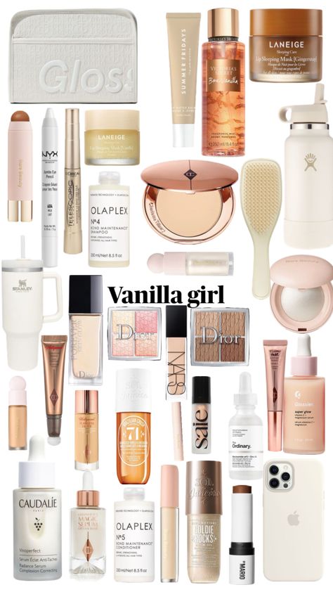 Vanilla Girl Makeup, Vanilla Makeup, Makeup Beauty Room, Sephora Skin Care, Makeup Artist Tips, Makeup Help, Simple Skincare Routine, Pinterest Makeup, Vanilla Girl