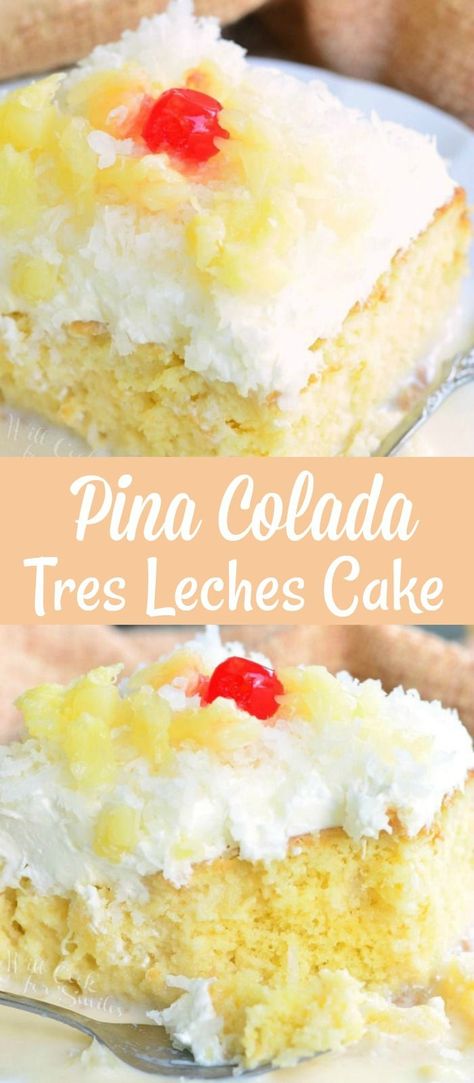 Tres Leches Pineapple Cake, Frosting For Tres Leches Cake, Summer Tres Leches Cake, Pineapple Condensed Milk Cake Recipe, Pineapple Sweetened Condensed Milk Cake, Pineapple Condensed Milk Cake, Pineapple Condensed Milk Dessert, Tres Leches Cake Cups, Simple Deserts Ideas