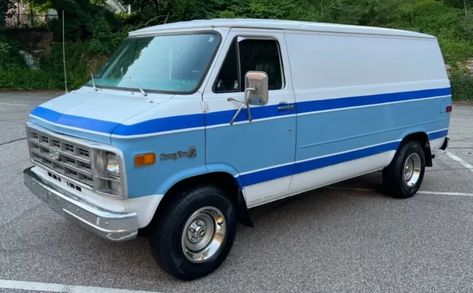 This 1978 Chevrolet G20 van was owned by the local tire shop when new and remains in excellent condition with under 40K miles. How To Clean Vans, Chevrolet Van, Tire Shop, Tyre Shop, Barn Finds, Over The Years, Marketing, Vehicles, Van