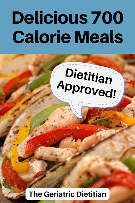 Delicious 700 Calorie Meals [Dietitian Approved]. Image of fajita tacos. Geriatric Nutrition, 700 Calorie Meals, Lunch And Dinner Recipes, Impressive Dinner, Calorie Meals, Dinner Meals, Quick Weeknight Meals, Elderly Care, Health Goals