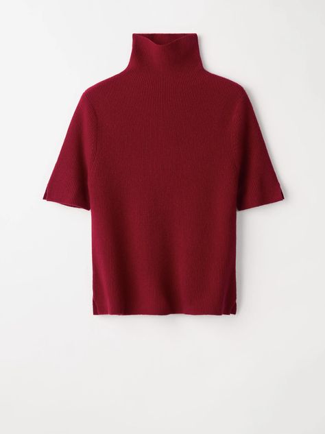 Short Sleeve Turtleneck, Knit Turtleneck, Ribbed Turtleneck, Knit Hoodie, Christmas Red, Red Shorts, Collar Shirts, Red Christmas, Bottoms Pants