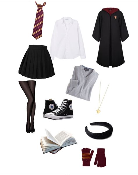 Slytherin Uniform, Gryffindor Uniform, Gryffindor Outfit, Hogwarts Uniform, Hogwarts Outfits, Harry Potter Quidditch, Harry Potter Style, Disney Halloween Costumes, Harry Potter Outfits