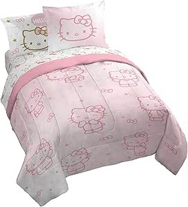 Brown Comforter Sets, Brown Comforter, Kids Comforter Sets, Queen Size Bed Sets, Hello Kitty Bed, Full Comforter Sets, Jacquard Bedding, Kids Comforters, Hello Kitty Rooms