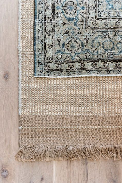 How to Layer Your Rugs Layered Rug, Rug Over Carpet, Boho Chique, Rug Studio, Natural Jute Rug, Rug Guide, Flatweave Rug, Layered Rugs, Mcgee & Co