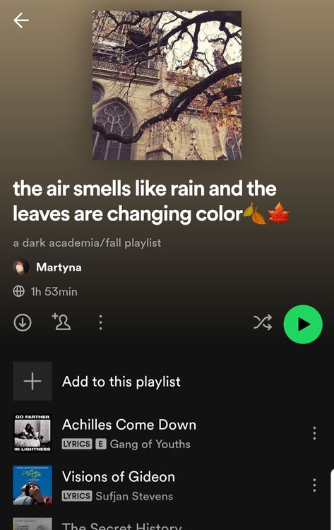 playlist, dark academia, fall, autumn, spotify, aesthetic, music, songs, rainy days Dark Academia Spotify, Aesthetic Music Songs, Dark Academia Playlist, Chaotic Dark Academia, Dark Academia Fall, Fall Playlist, Playlist Name, Imagenes Aesthetic, Spotify Aesthetic