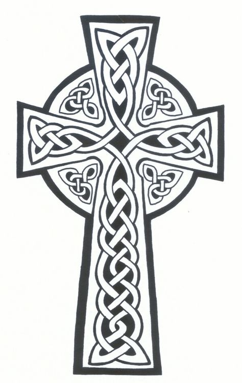 Celtic Cross Tattoo, Feminine Cross Tattoo, Cross Coloring Page, Celtic Tattoo Designs, Arte Viking, Cross Drawing, Celtic Knot Tattoo, Celtic Cross Tattoos, Irish Tattoos