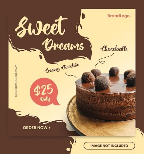 Cake Instagram Post Ideas, Cake Poster Advertising, Cake Advertising Design, Dessert Poster Design, Dessert Ads, Cake Poster Design, Bakery Ads, Dessert Poster, Sports Template