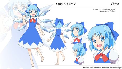 Cirno Touhou, Touhou Anime, My Little Pony Wallpaper, Character Sheets, Reference Sheet, Animation Art Character Design, Literature Club, Character Sheet, Couple Art