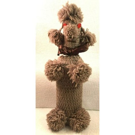 MC Crochet Poodle Bottle Covers, Set of 2, Crochet Animal Liquor bottle Covers, Crochet Poodle, Bottle Covers, Liquor Bottle, Crochet Animal, Bottle Cover, Liquor Bottles, Crochet Animals, Hand Crochet, Liquor