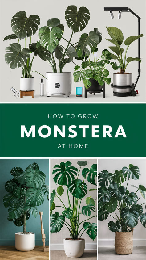 🌱 Bring the jungle indoors with a thriving monstera plant! 🌿 These beauties love bright, indirect light and high humidity for those stunning leaves to flourish. 🏡 With proper care and regular watering, you’ll have a statement piece in any room! 🪴 Don’t forget, the right pot and soil mix make all the difference for a healthy monstera. #SmartGardening #SmartPlants #IndoorJungle #PlantCare #Monstera Monstera Plant Soil, Indoor Monstera Plant, Monstera Deliciosa Care, Monstera Care, Monstera Plant Care, Monstera Plants, Plant Benefits, Planting Pots, Drainage Solutions