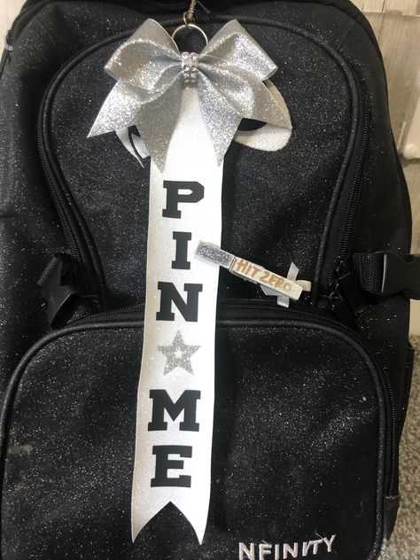 Pin Me Cheer Ribbon, Cheerleading Bags, Cheer Ribbon, Cheerleader Gift, Cheer Team Gifts, Cheer Spirit, Cheer Bag, Cheer Camp, Cheer Poses