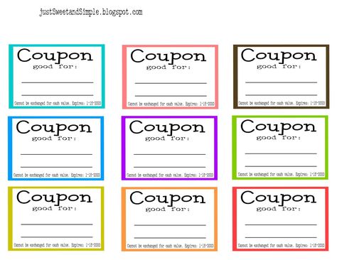 chores+and+cleaning+ideas+for+kids | just Sweet and Simple: Mother's Day Coupons Free Coupon Template, Coupon Book Template, Coupon Book Diy, Printable Coupon Book, Mother's Day Coupons, Christmas Coupons, Template Birthday, Diy Coupons, Free Printable Coupons