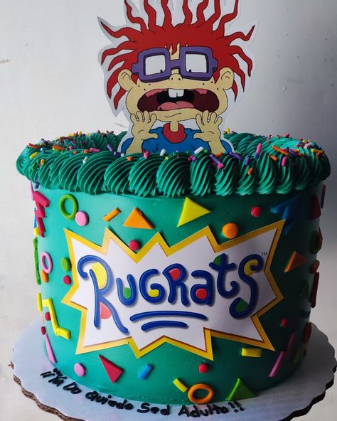 Rugrats Cake Ideas, Rugrats Birthday Cake, Rugrats Cake, Cupcakes Halloween, Deli Food, Themed Cupcakes, Halloween Cupcakes, Diy Cake, Halloween Cakes