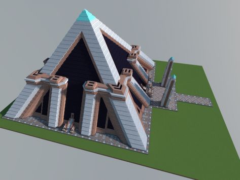 World Spawn Ideas Minecraft, Minecraft Pyramid Design, Minecraft Big Base Ideas, Minecraft End Base, Mega Base Ideas Minecraft, Futuristic Minecraft Builds, Cool Minecraft Bases, Mega Base Minecraft, Minecraft Megabase