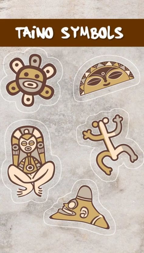 Puerto Rican Taino Symbols, Taino Art, Taino Sun Tattoo Puerto Rico, Puerto Rico Coqui Tattoo, Taino Symbols Puerto Rico, Puerto Rico Graphic Design, Taino Coqui, Puerto Rico Coqui, Coqui Taino