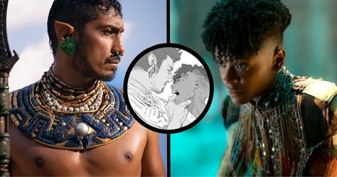 Korean Netizen's Sexy Fanart Of "Black Panther: Wakanda Forever" Ship Shuri And Namor Is Going Viral - Koreaboo Black Panther Wakanda Forever, Black Panther Wakanda, Letitia Wright, Black Panthers, Wakanda Forever, Marvel Actors, Marvel Films, Black Panther Marvel, Steve Rogers