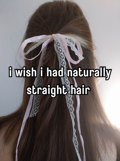 From Curly To Straight Hair, I Wish I Had Straight Hair, Curly To Straight Hair, Dramatic Hair, Curly Hair Problems, Pink Tumblr Aesthetic, Hairstyles For Layered Hair, Hair Tips Video, Our Secret