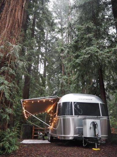 Airstream Rental, Santa Cruz Redwoods, Caravan Vintage, Camper Vintage, Airstream Living, Airstream Campers, Airstream Trailer, Airstream Trailers, Vintage Campers