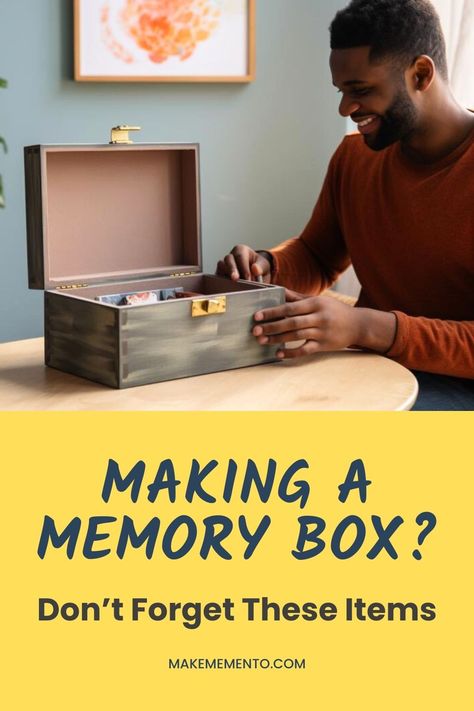 A memory box is a special place where you can store items that hold sentimental value. Whether it's photographs, letters, or trinkets, a memory box is a great way to keep your memories organised and preserved.    But what exactly should you put in your memory box? In this blog post, we'll explore ten ideas for items to put in your memory box. Memory Box Ideas Diy Paint, Diy Memory Box Ideas, Memory Box Ideas Diy, Memory Box Ideas, Storage Box Diy, Photo Storage Box, Photo Box Storage, Painted Box, Memory Boxes